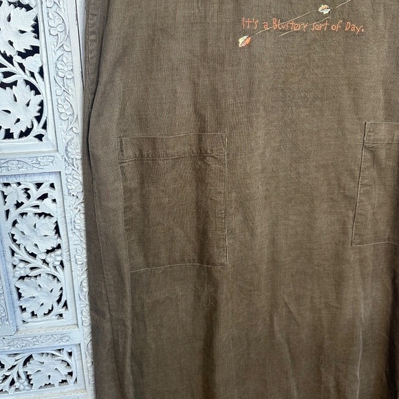 Vtg‎ Disney Catalog Winnie the Pooh Embroidered Micro Corduroy Sleeveless Dress - Picture 3 of 7